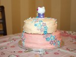Back of Hello Kitty Cake