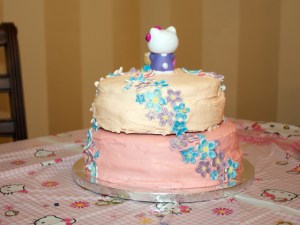 Back of Hello Kitty Cake