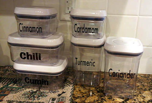 personalized spice containers